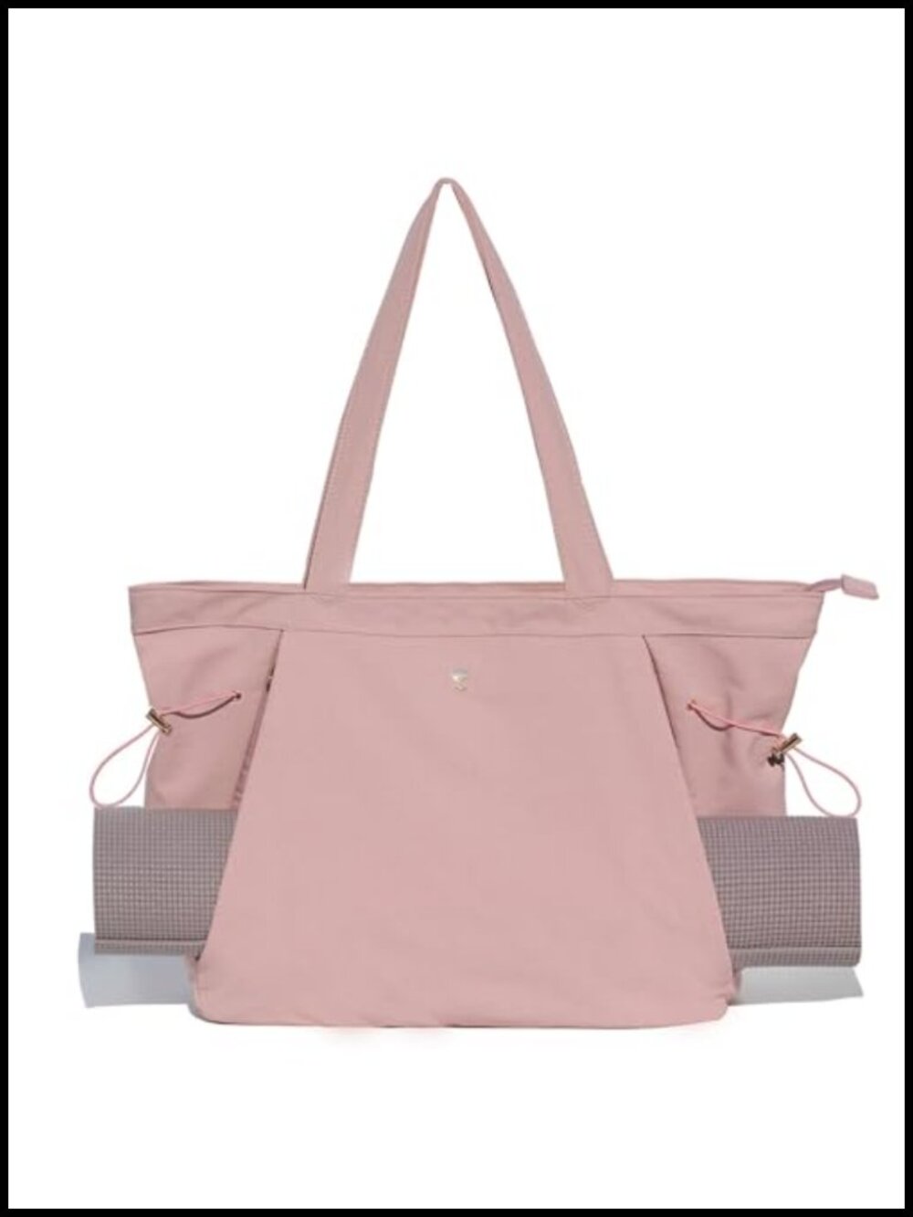 Nylon Yoga Tote Bag Drawstring Shoulder Bag Gym Travel Carryall